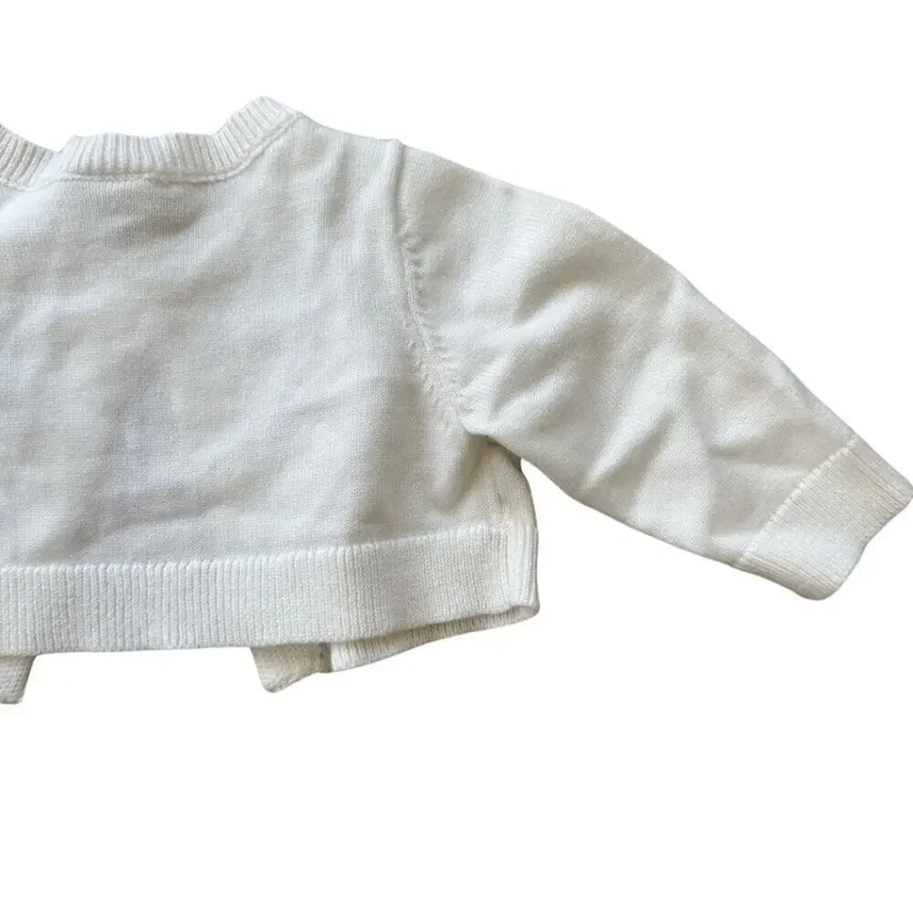 NWT Carter's Sweater White 3M